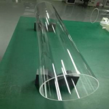 Transparent Resized Quartz Glass Tubes of Large Diameter 